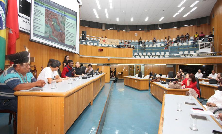 Reunião Pública Temática, para debater sobre a prospecção de melhorias para o povo Kaingang, de Londrina e Tamarana.