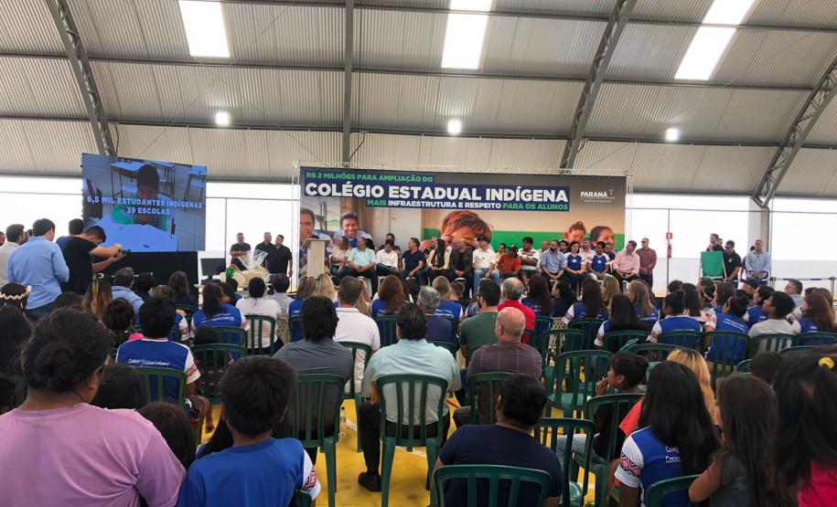 SUDIS acompanha a inauguração das novas estruturas do Colégio Estadual Indígena Cacique Gregório Kaekchot, de Manoel Ribas.