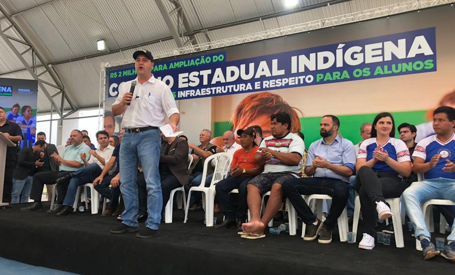 SUDIS acompanha a inauguração das novas estruturas do Colégio Estadual Indígena Cacique Gregório Kaekchot, de Manoel Ribas.