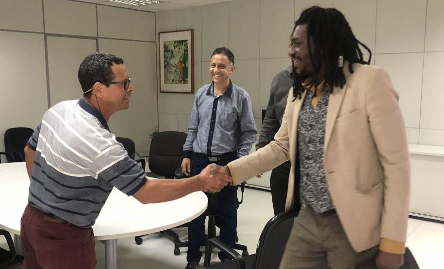 SUDIS faz reunião com o Presidente da Associação Quilombolas e representantes da prefeitura de São Miguel do Iguaçu.