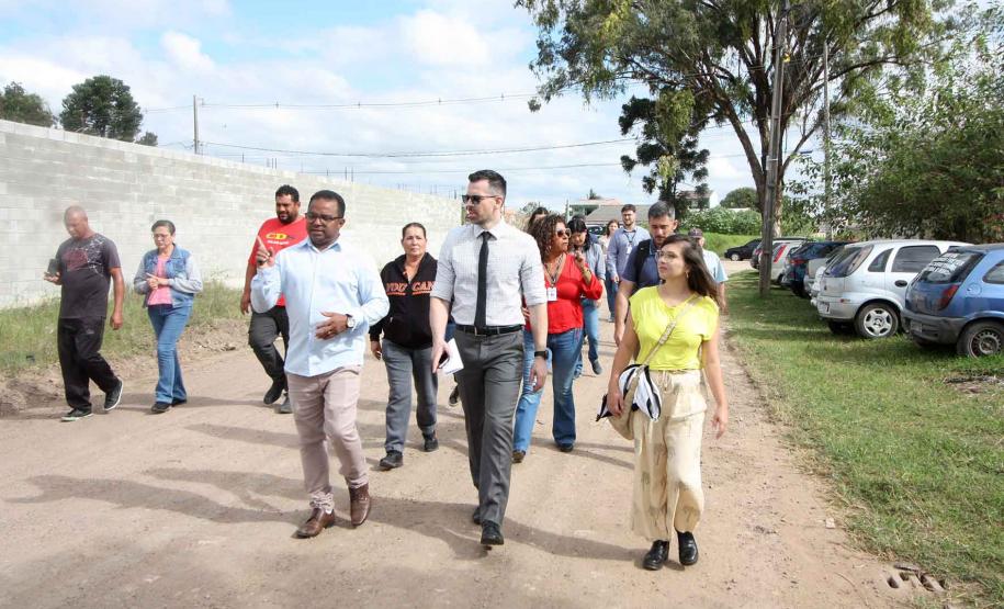 SUDIS, acompanhou a visita técnica realizadas pela Comissão de Conflitos Fundiários do Tribunal de Justiça do Paraná - CCF/TJ-PR, localizadas em São José dos Pinhais – Jardim Itaqui.