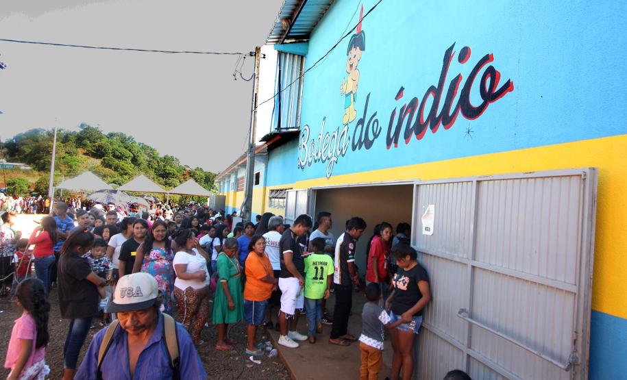 SUDIS participa do encerramento da Semana Cultural Indígena do Rio das Cobras em Nova Laranjeiras.