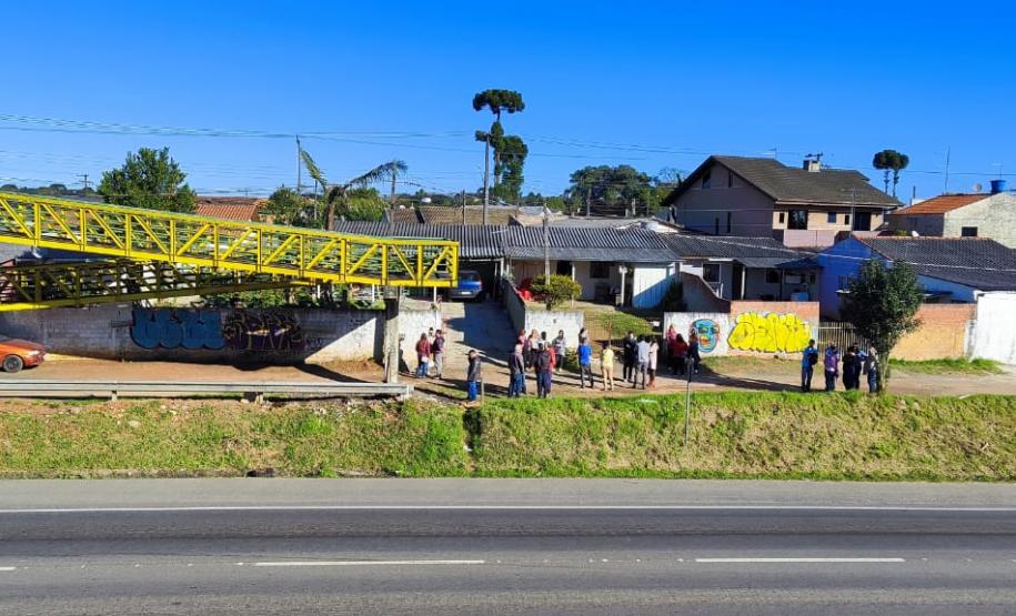 SUDIS Acompanha a visita técnica na Vila Bom Jesus (Vila da Passarela) em Campo Largo.