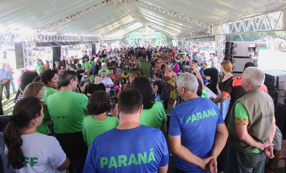 SUDIS participa do evento "Jogos Indígenas - KANHGÁG ÀG TY ÃJAG JOGO VEM KE" em Londrina.