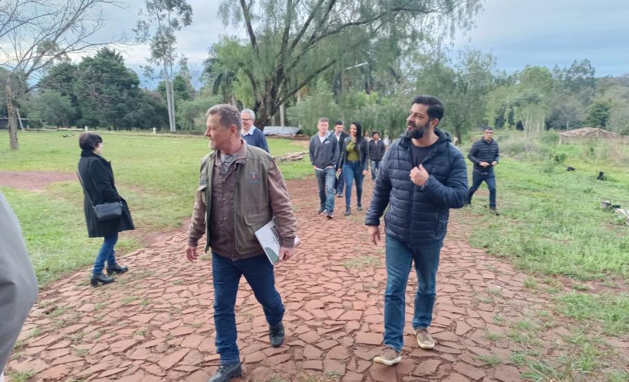 Visita técnica na chácara do Arroio Dourado em Foz do Iguaçu.