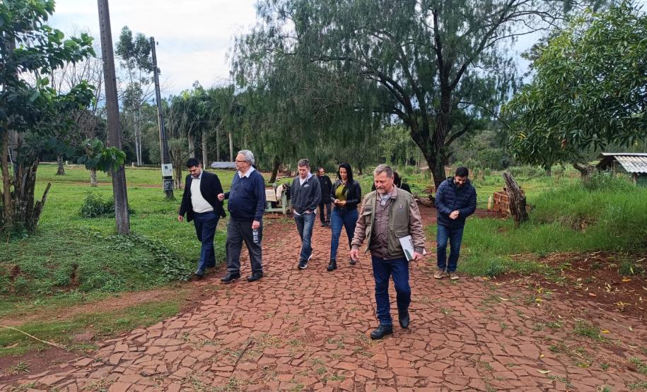 Visita técnica na chácara do Arroio Dourado em Foz do Iguaçu.