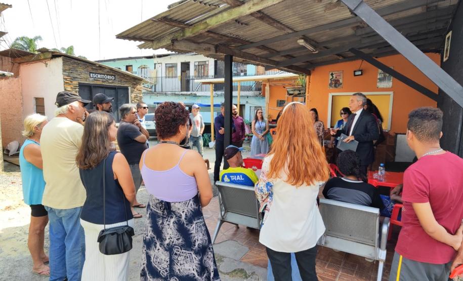 SUDIS em uma visita técnica com CSF-TJPR, no bairro Capão Raso, em Curitiba.