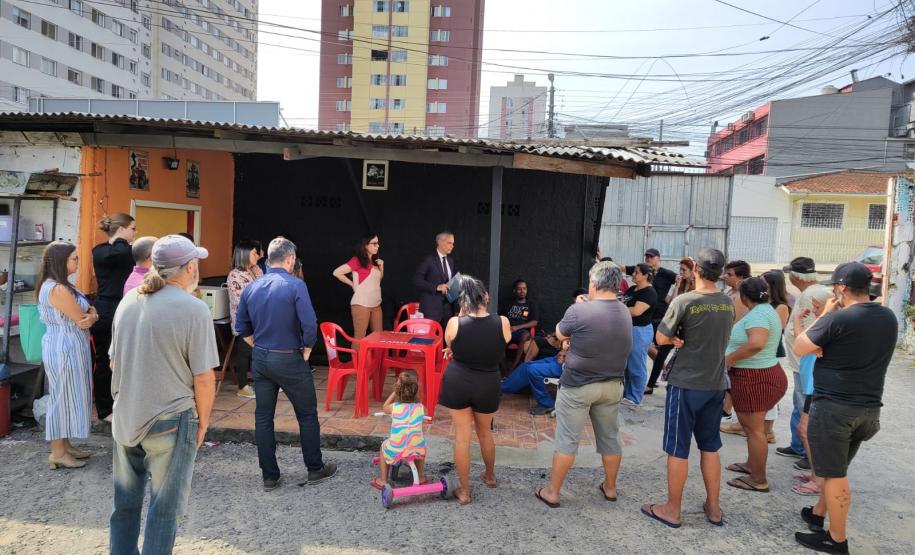 SUDIS em uma visita técnica com CSF-TJPR, no bairro Capão Raso, em Curitiba.