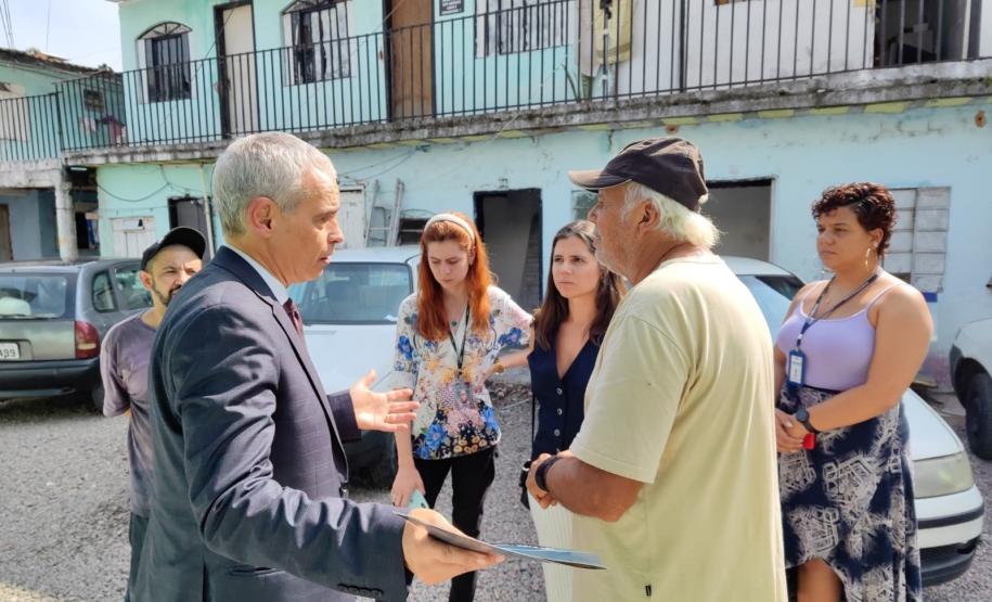 SUDIS em uma visita técnica com CSF-TJPR, no bairro Capão Raso, em Curitiba.