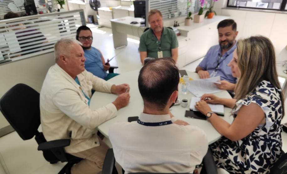 SUDIS reuniu-se com a Chefe de Patrimônio DPE/SEAP.