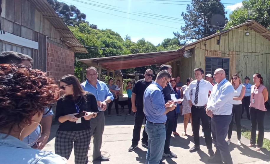 SUDIS em uma visita técnica da  CSF-TJPR, realizada no município de Campo Largo.