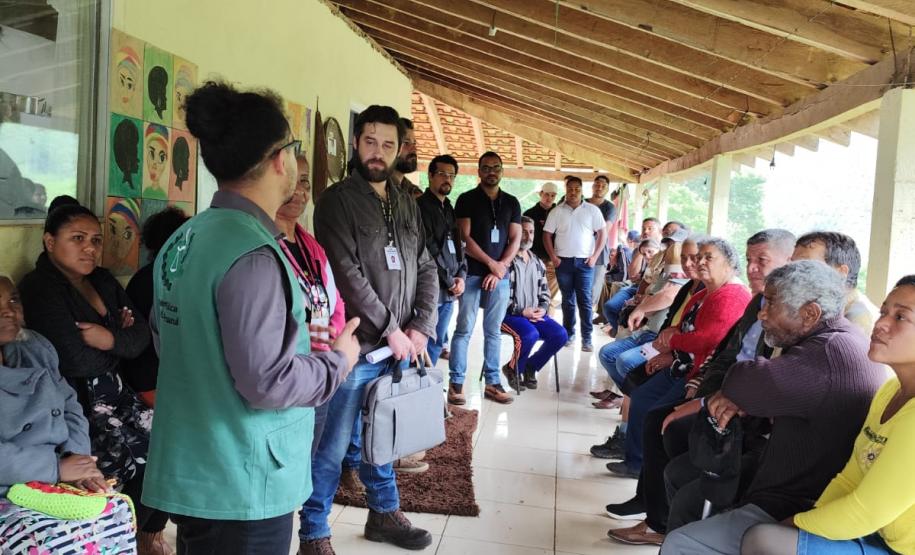 Território Quilombola do Varzeão, em Dr. Ulysses (PR), recebe comitiva do Governo do Estado.