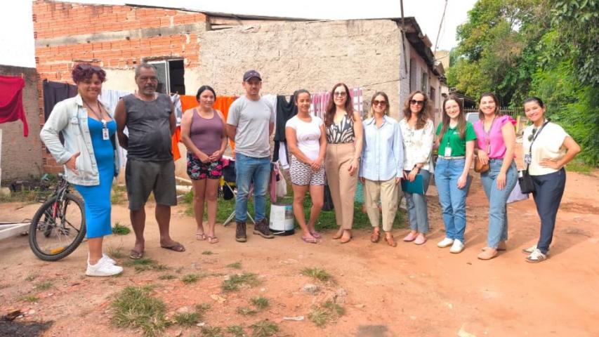 visita técnica em área de conflito fundiário na Cidade Industrial